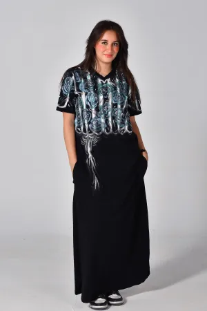 Midnight Bloom Maxi Dress