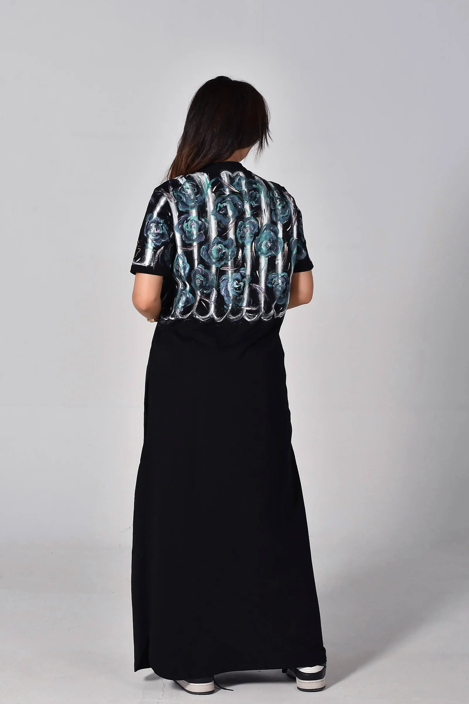 Midnight Bloom Maxi Dress