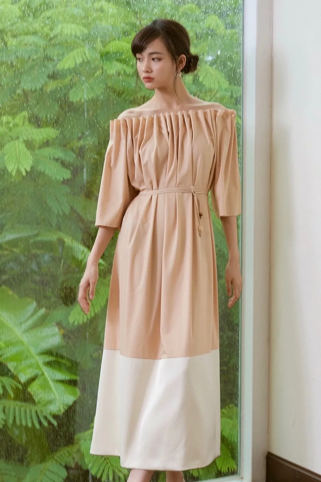 Milk Tea Maxi Dress