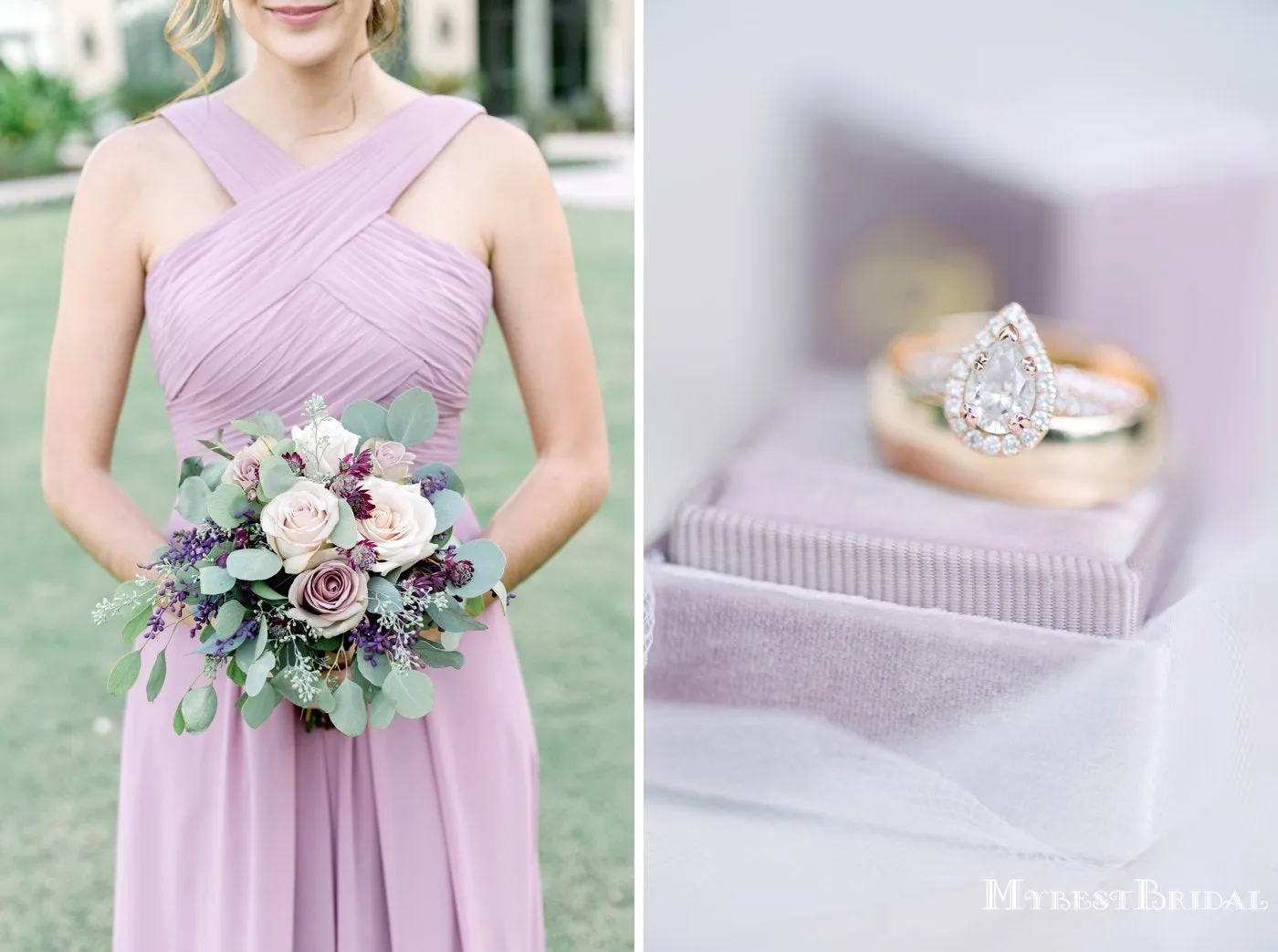 Mismatched Dusty Purple Chiffon A-line Long Cheap Bridesmaid Dresses, BDS0090