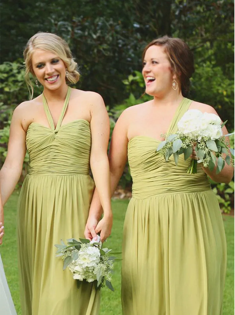 Mismatched Elegant Sweetheart Simple Long A-line Bridesmaid Dressess, BDS0297