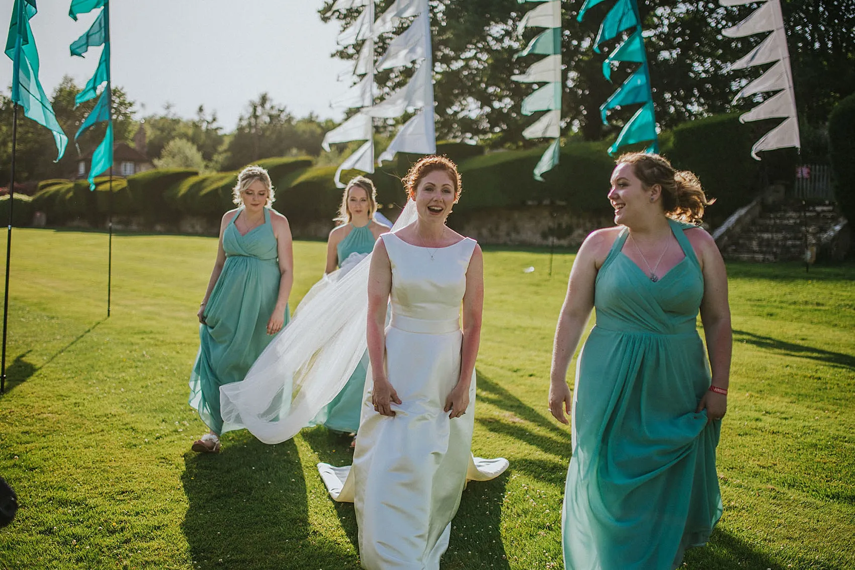 Mismatched Mint Green Chiffon A-line Long Cheap Bridesmaid Dresses, BDS0127