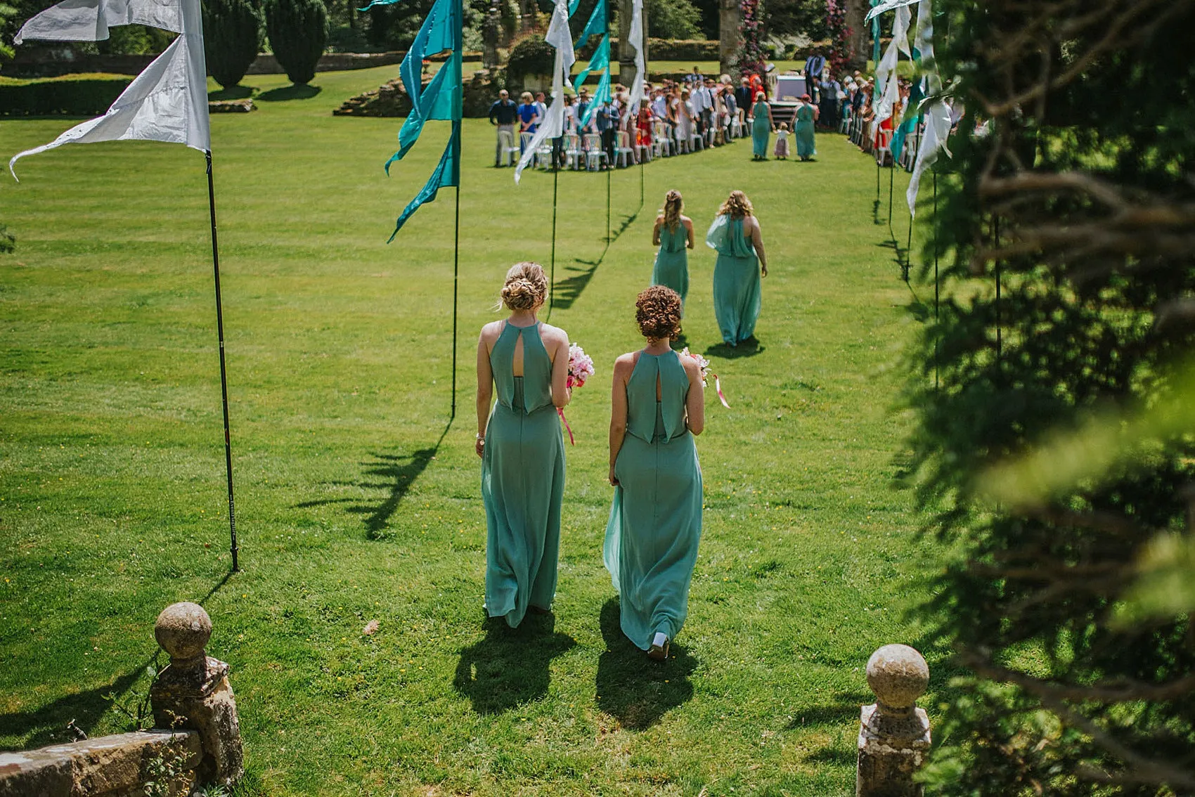 Mismatched Mint Green Chiffon A-line Long Cheap Bridesmaid Dresses, BDS0127