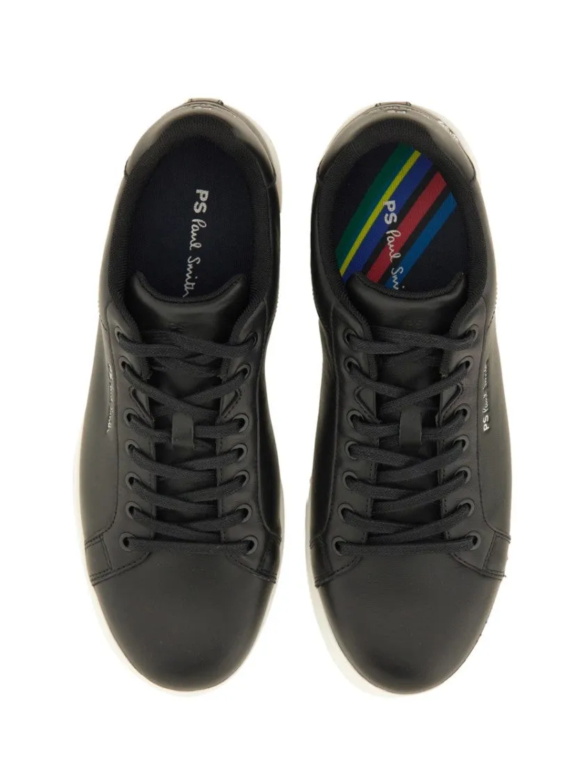 Modern Black Sneakers With Logo