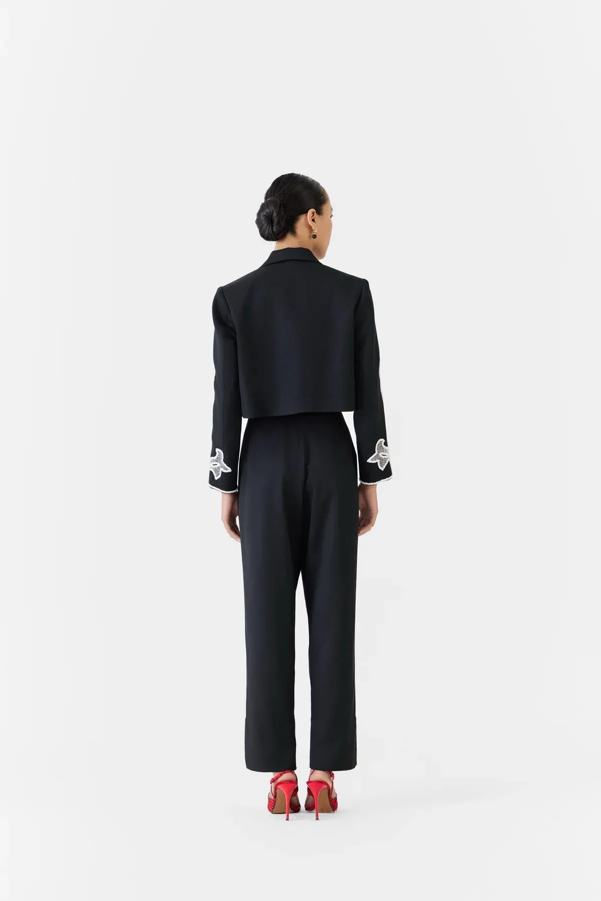 Moon Stone | Crop Blazer & Trousers Set