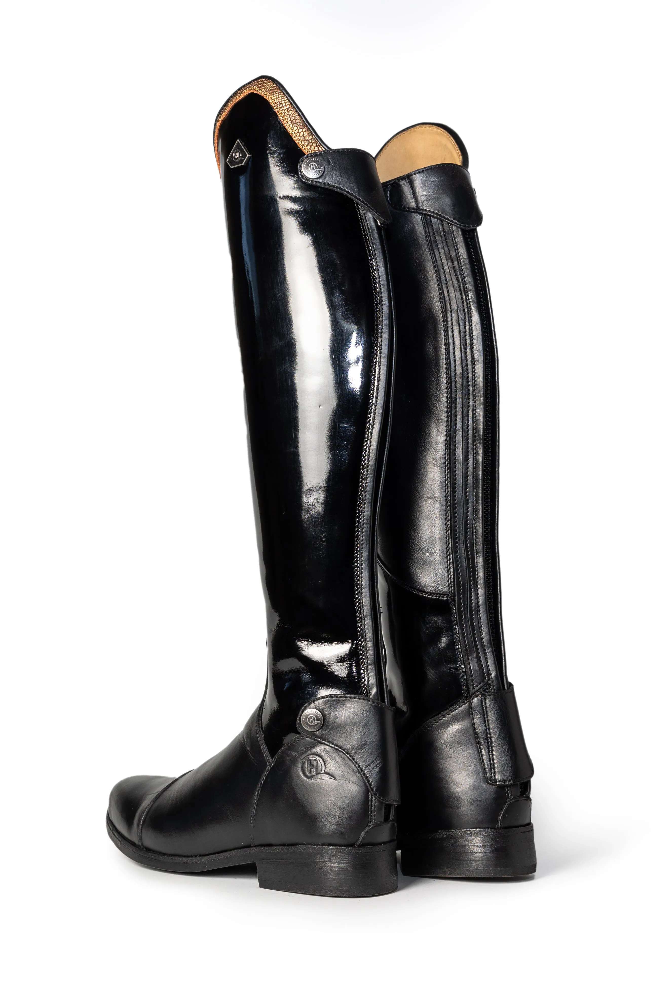 Mudiwa Patent Ladies Long Riding Boot