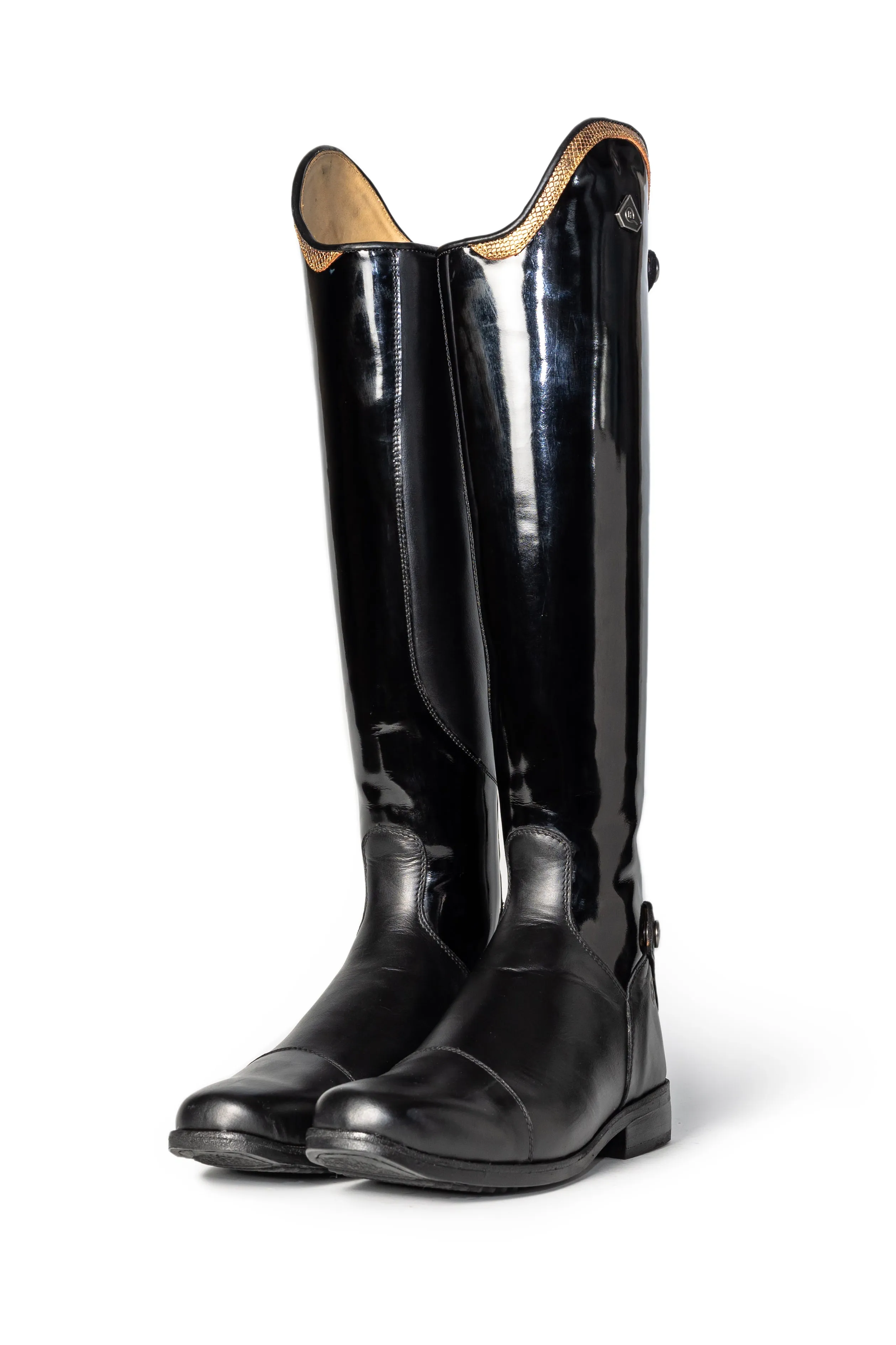 Mudiwa Patent Ladies Long Riding Boot