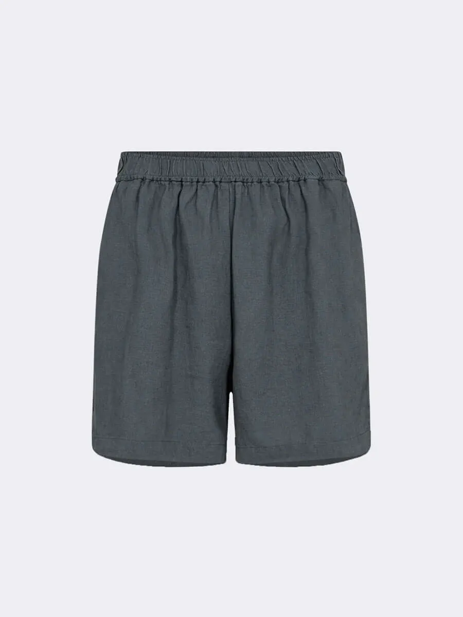 Naja 8 Linen Shorts - Deep Teal