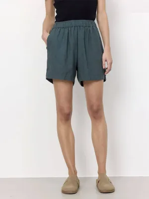 Naja 8 Linen Shorts - Deep Teal