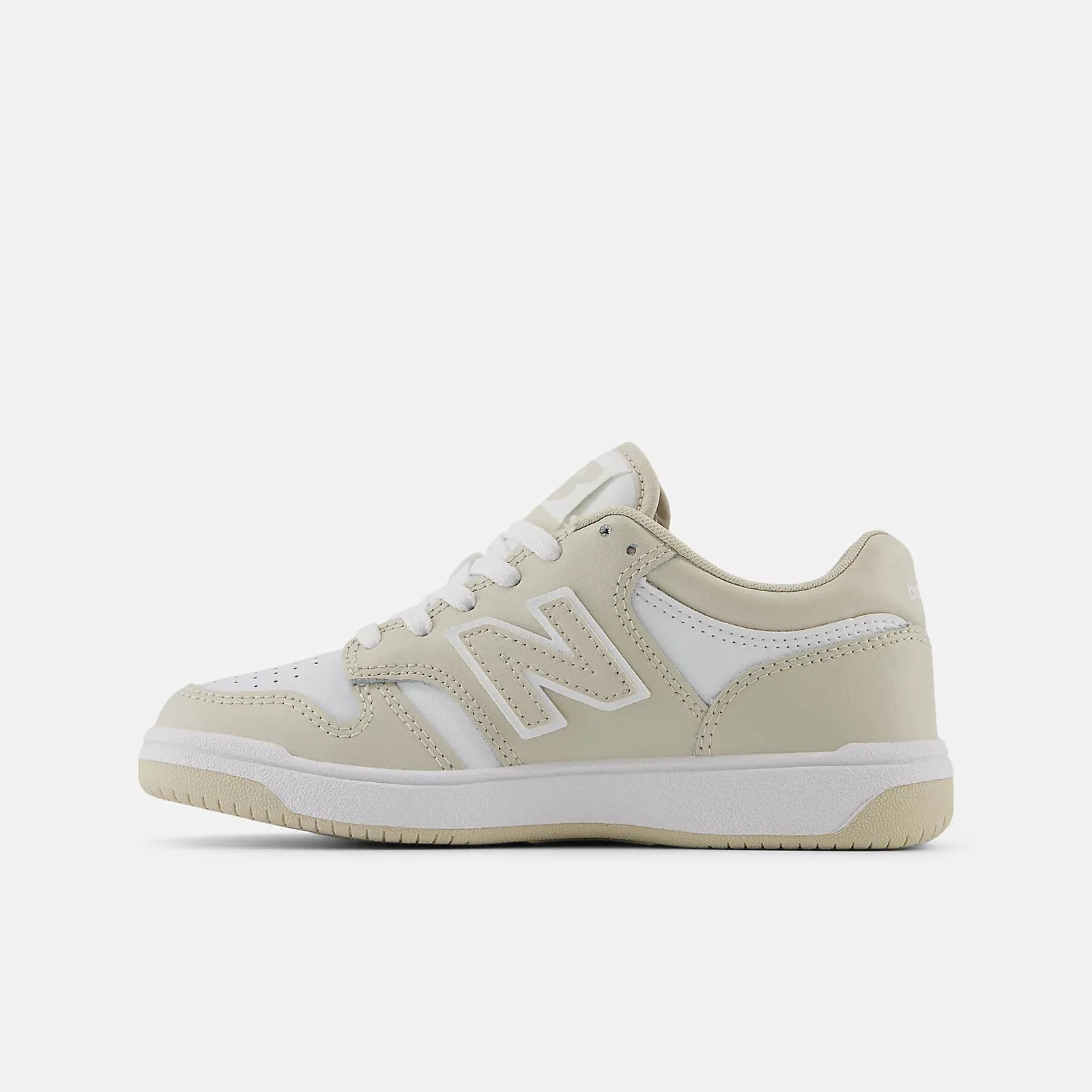 New Balance 480 Timberwolf/White Kids' Shoes