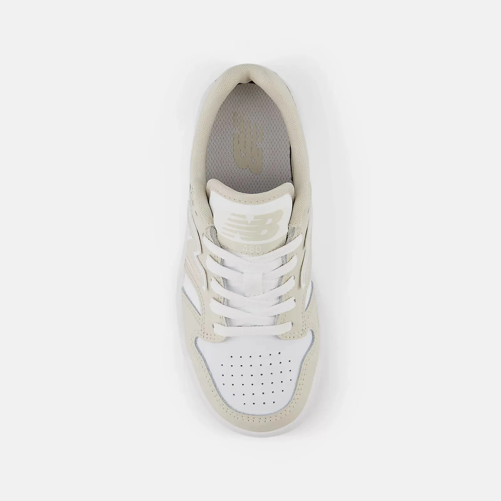 New Balance 480 Timberwolf/White Kids' Shoes
