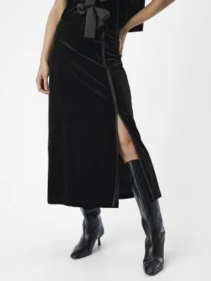 OBJDit Velvet Maxi Skirt
