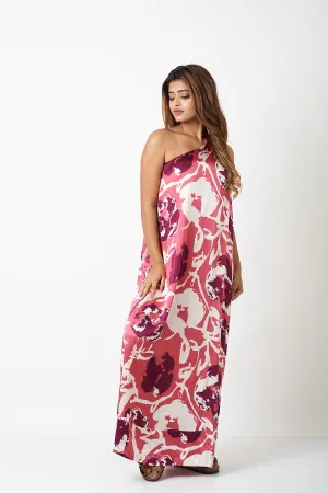 ONE SHOULDER DRESS - PINK