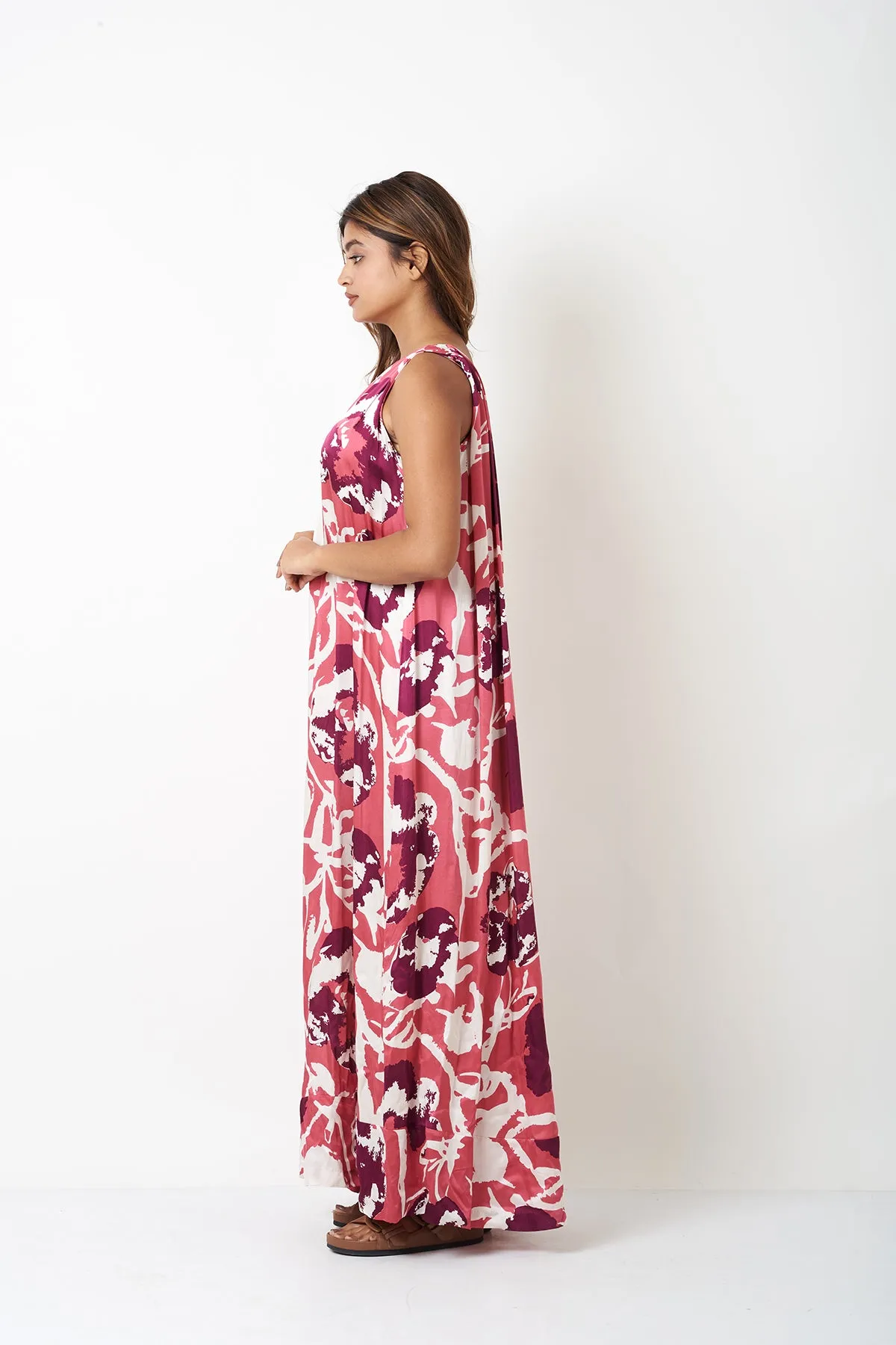 ONE SHOULDER DRESS - PINK