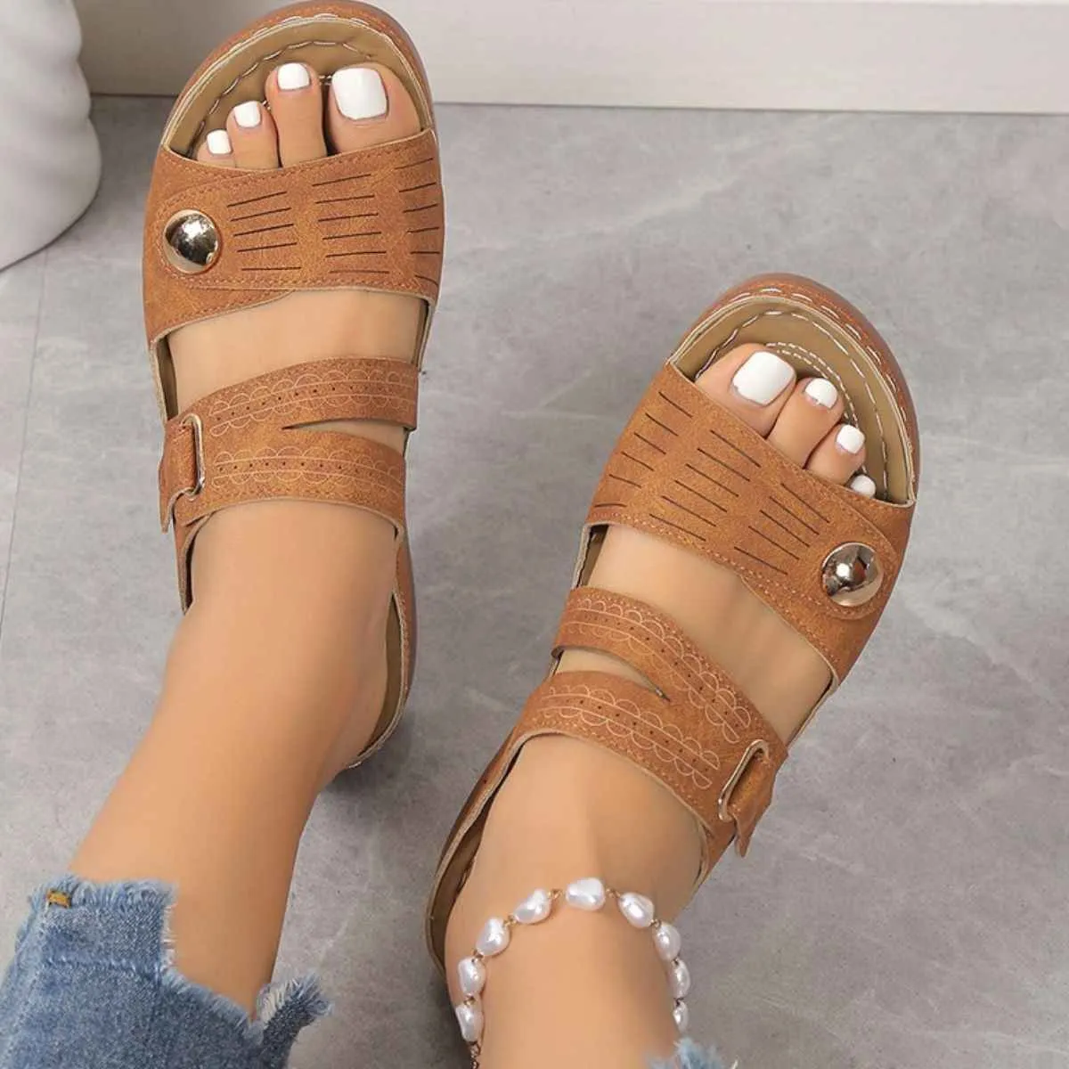 Open Toe Wedge Sandals for Stylish Comfort