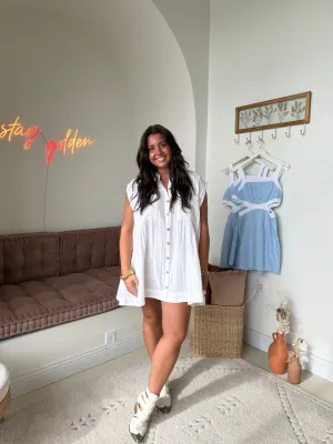 Oversized Button Up Dress