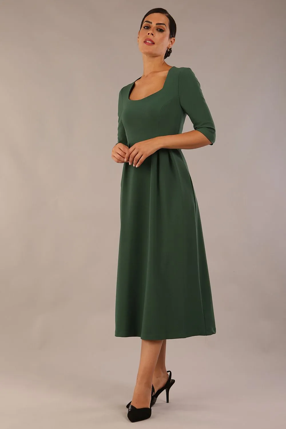 Padstow Midi A-line Dress
