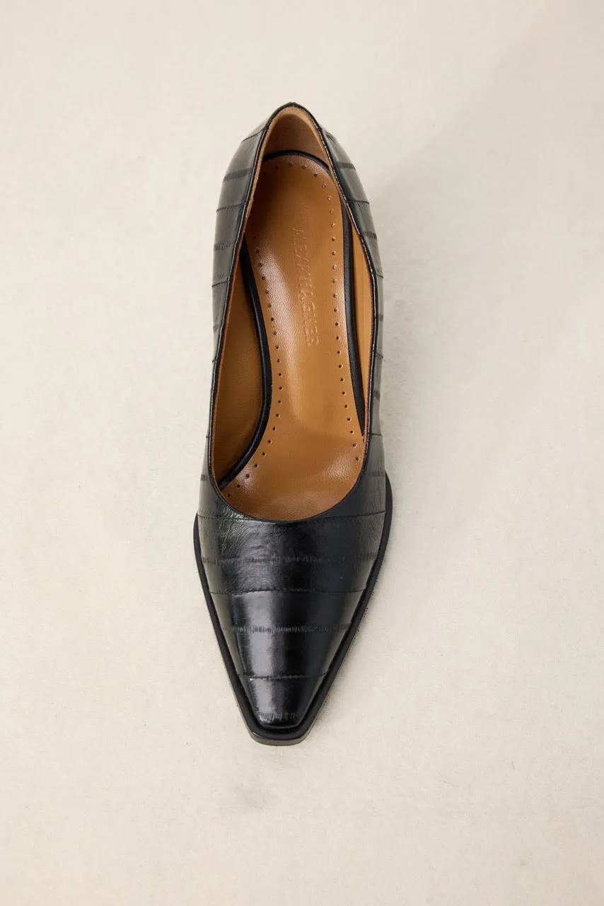 Pam Pump in Black Eel