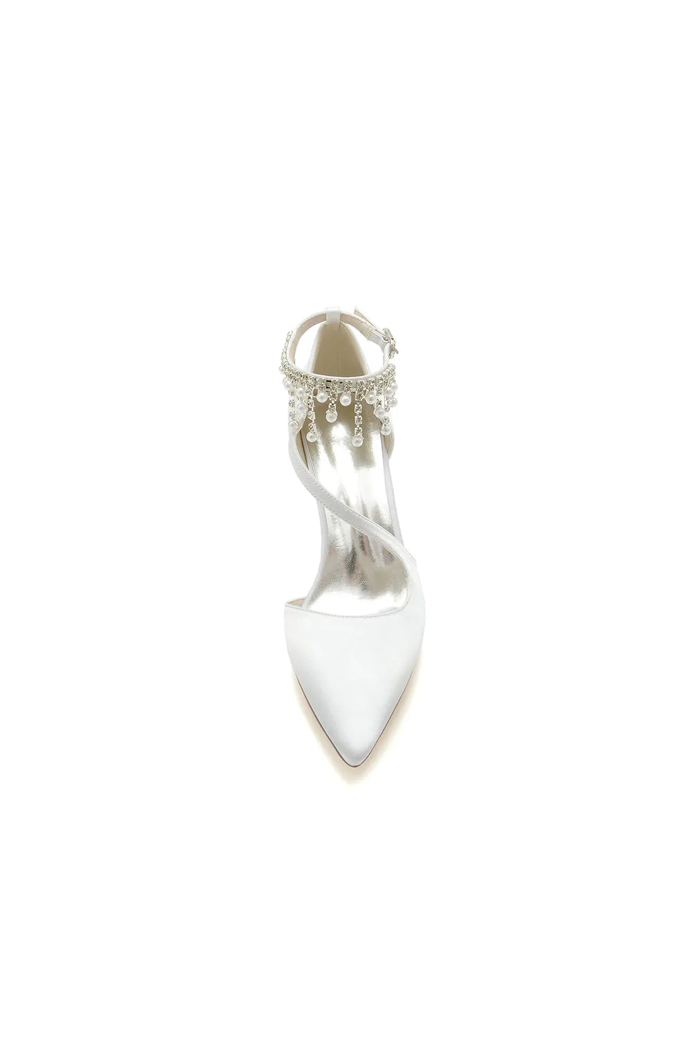 Pearl Tassel Block Heel Sandals