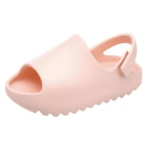 Pink Strap-Back Girls' Sandals – Stylish & Supportive