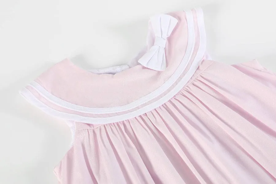 Pink Swing Dress with Bow