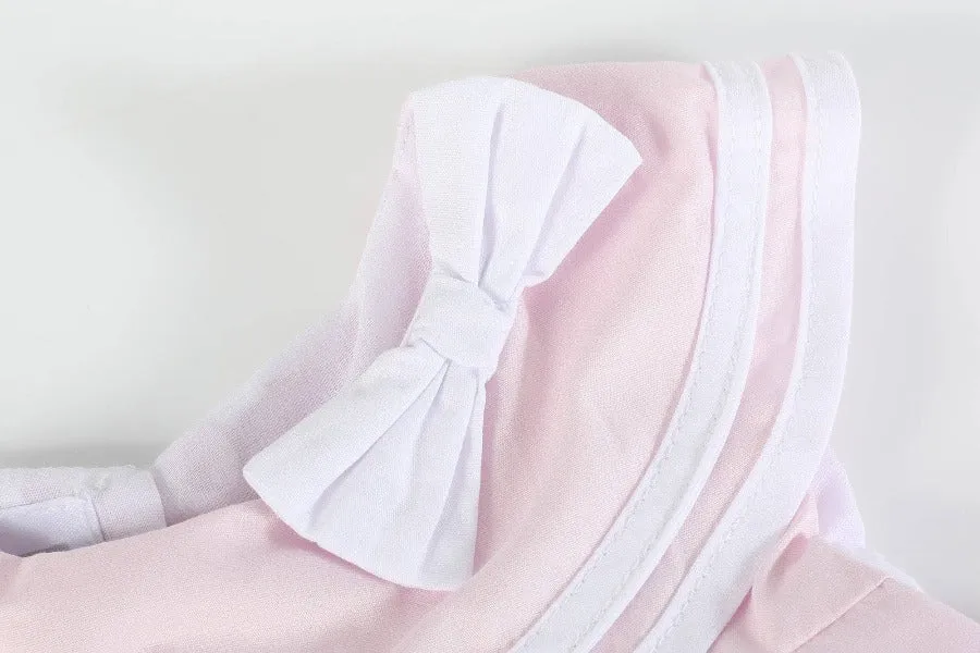 Pink Swing Dress with Bow
