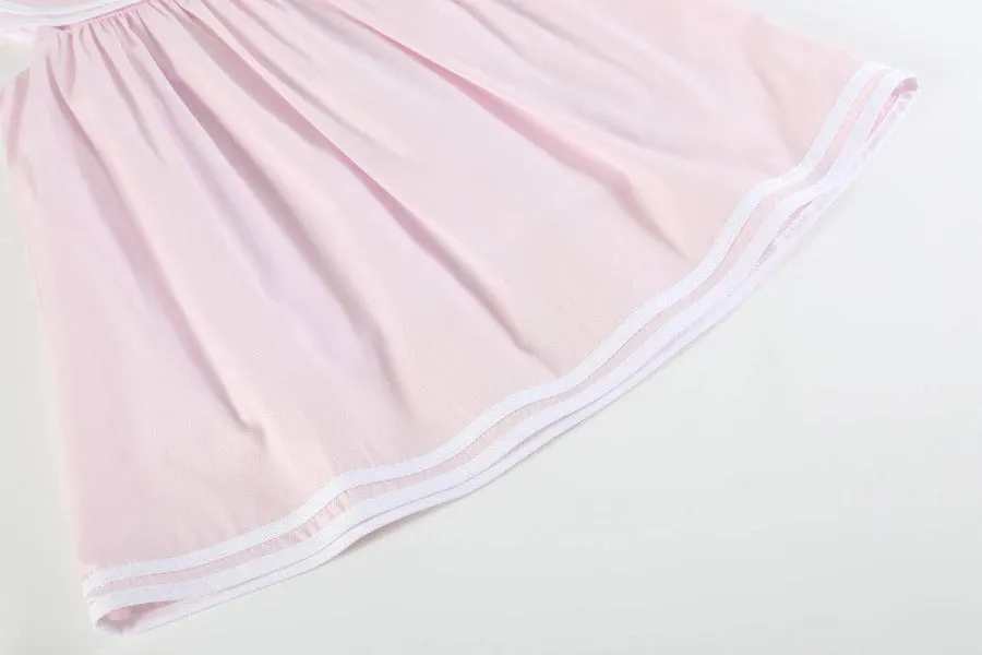 Pink Swing Dress with Bow