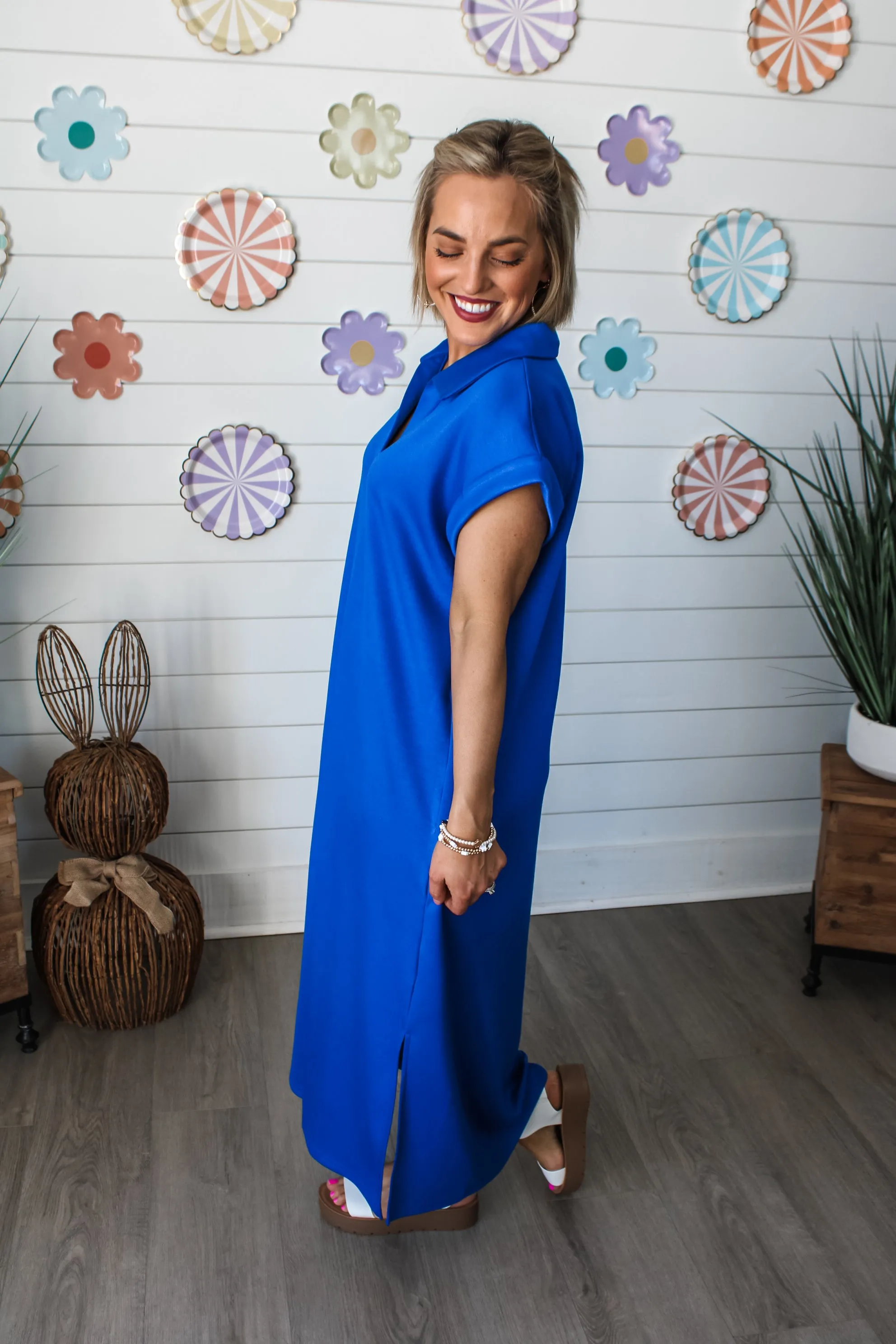 Places To Be Pocket Dress • Royal Blue