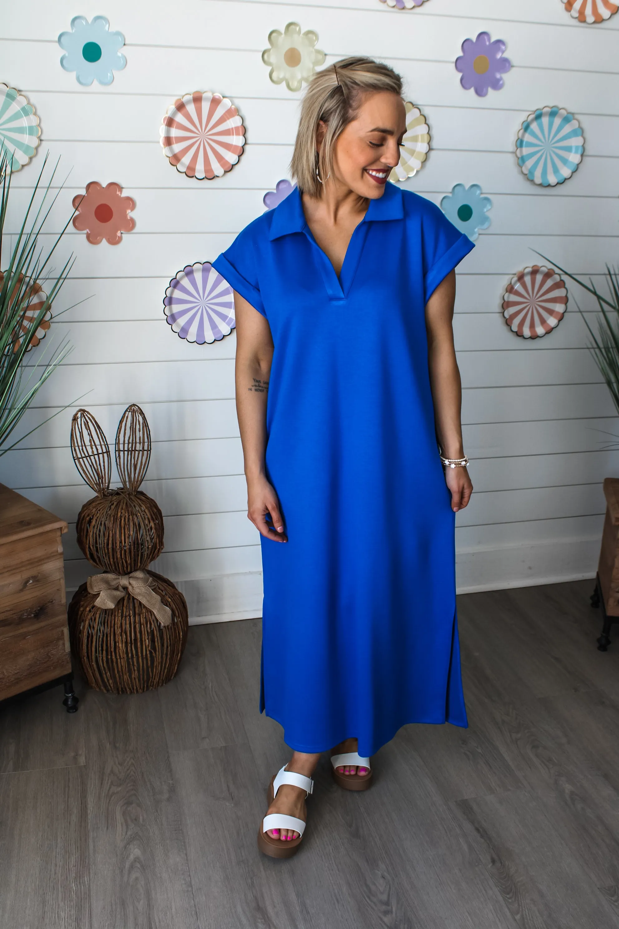 Places To Be Pocket Dress • Royal Blue