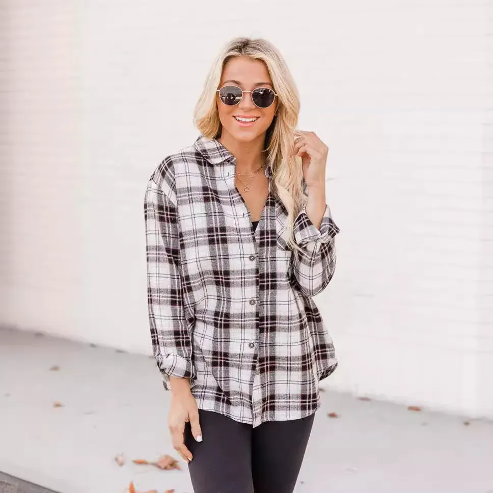 Plaid Perfection Long Sleeve Button-Up Shirt
