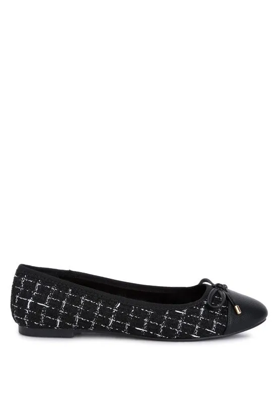 Plaid Tweed Flats