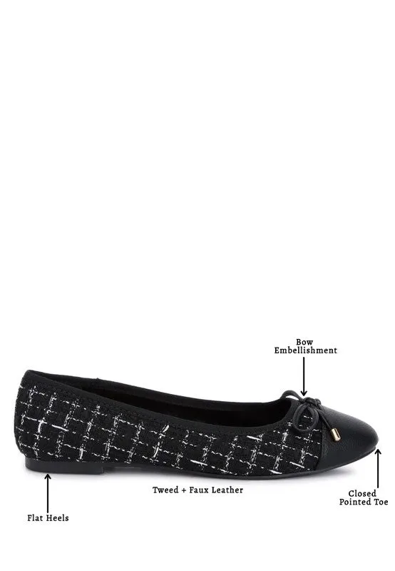 Plaid Tweed Flats