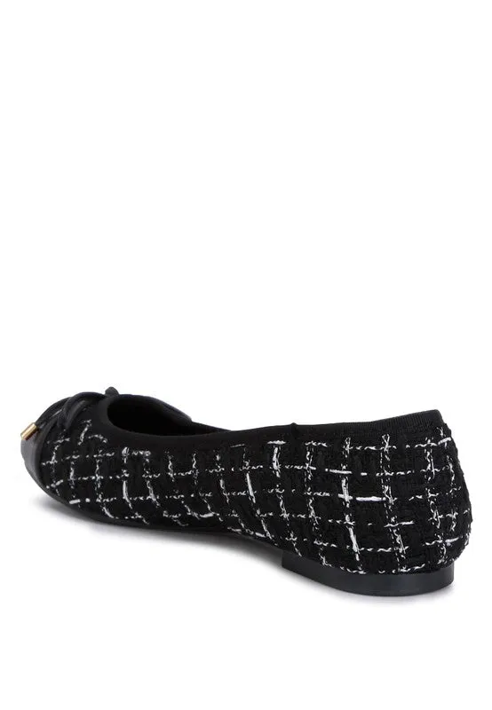 Plaid Tweed Flats