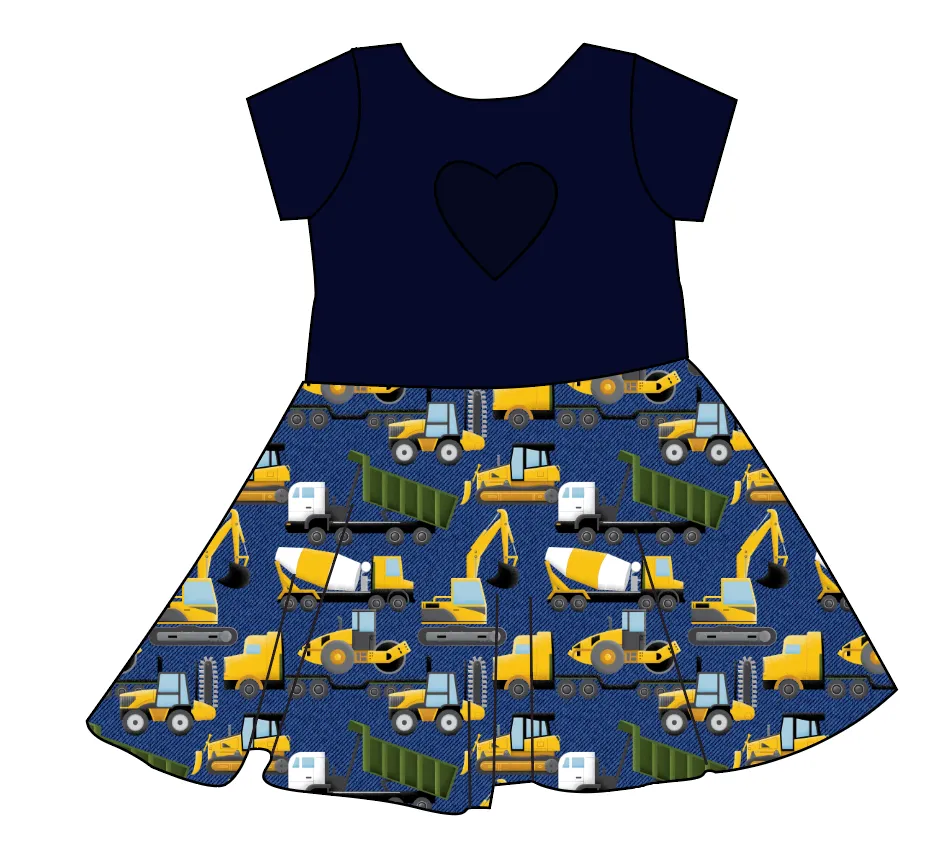 Playing With Dirt Molly Heart Back Twirly Dress