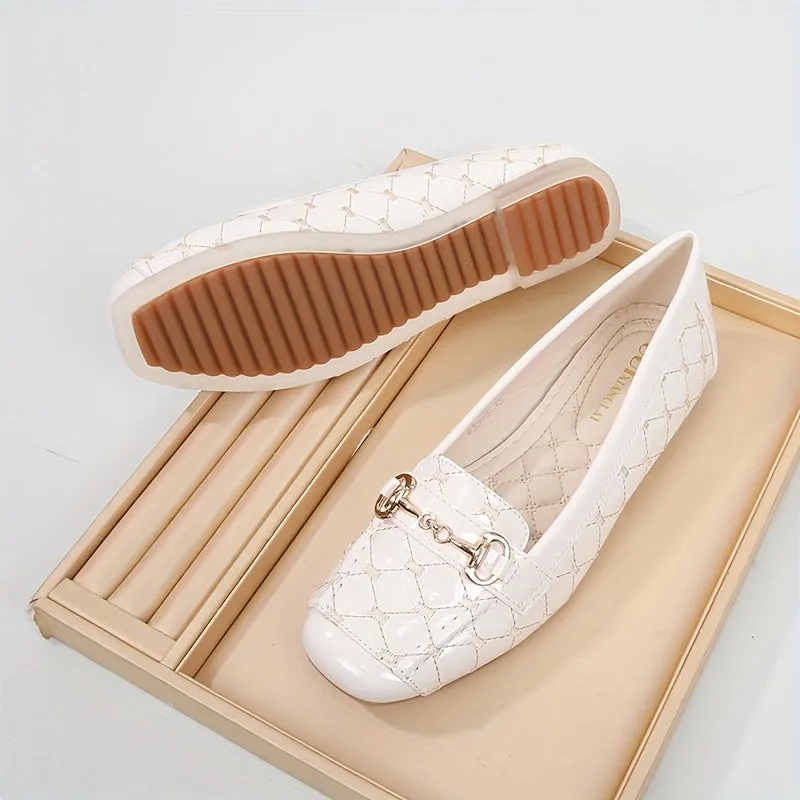 Plus size casual flats, pailletten versierd, anti-slip pvc-zool