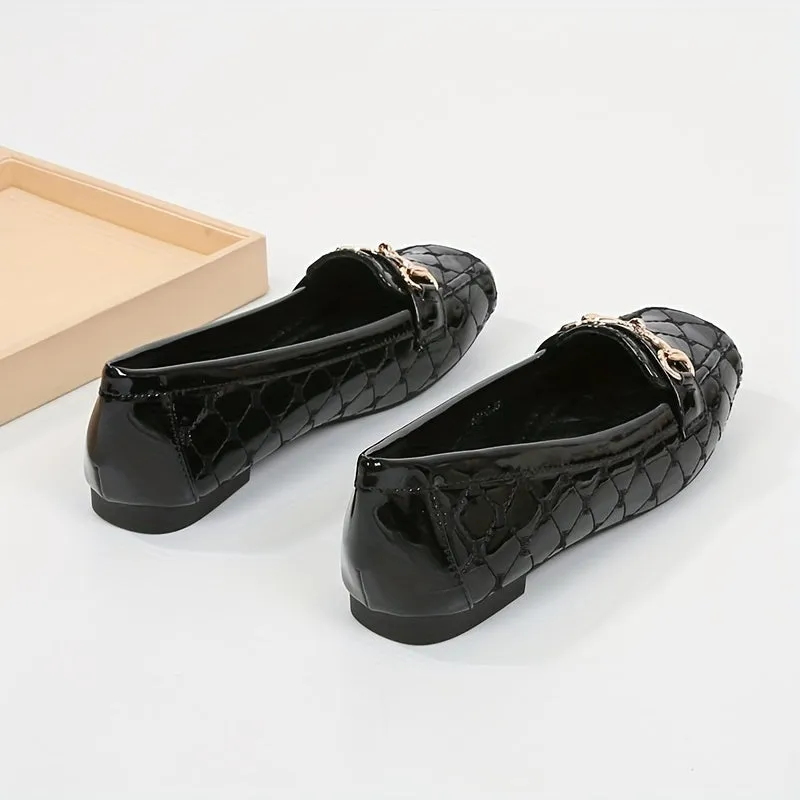 Plus size casual flats, pailletten versierd, anti-slip pvc-zool
