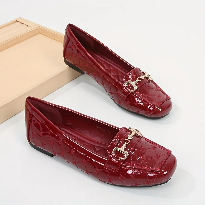 Plus size casual flats, pailletten versierd, anti-slip pvc-zool