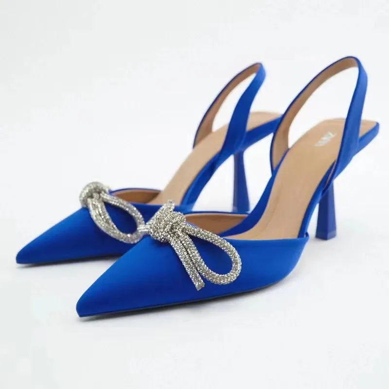 Pointed Bowknot Elegant Heels