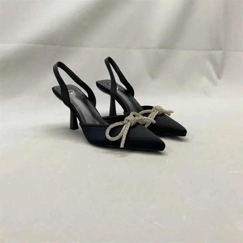 Pointed Bowknot Elegant Heels