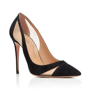 Pointed Toe High Heel Mesh Pumps Womens
