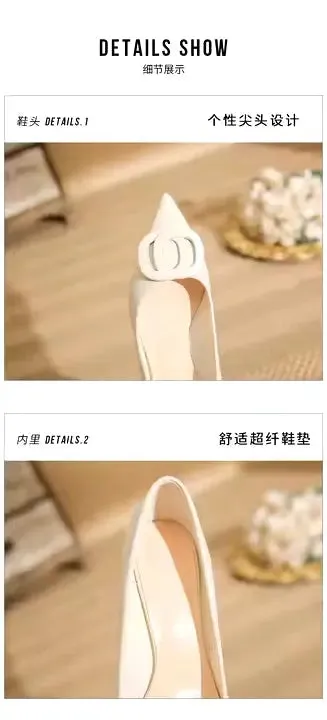 Pointed toe sandals Sequins Fine Heeled High Heels Elegant Sexy Ladies Sandals Wedding Shoes Banquet Shoes Women's