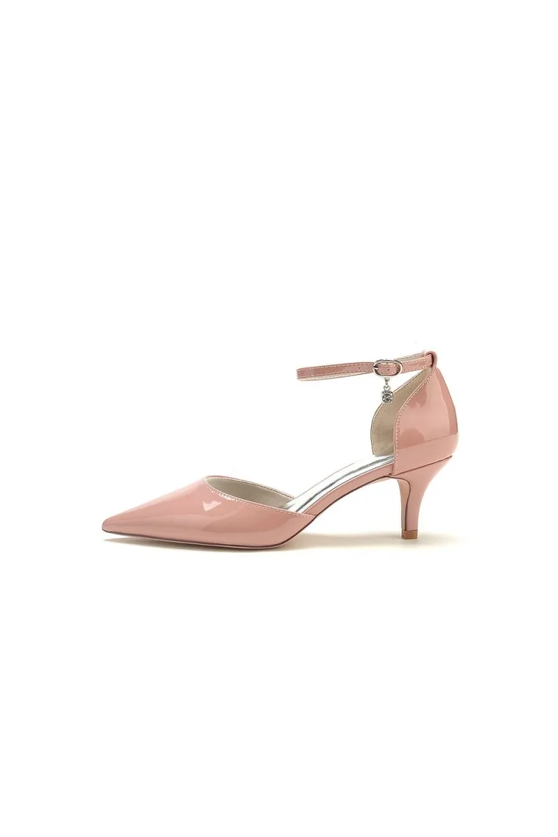 Pointed Toe Wedding High Heels with Ankle Strap