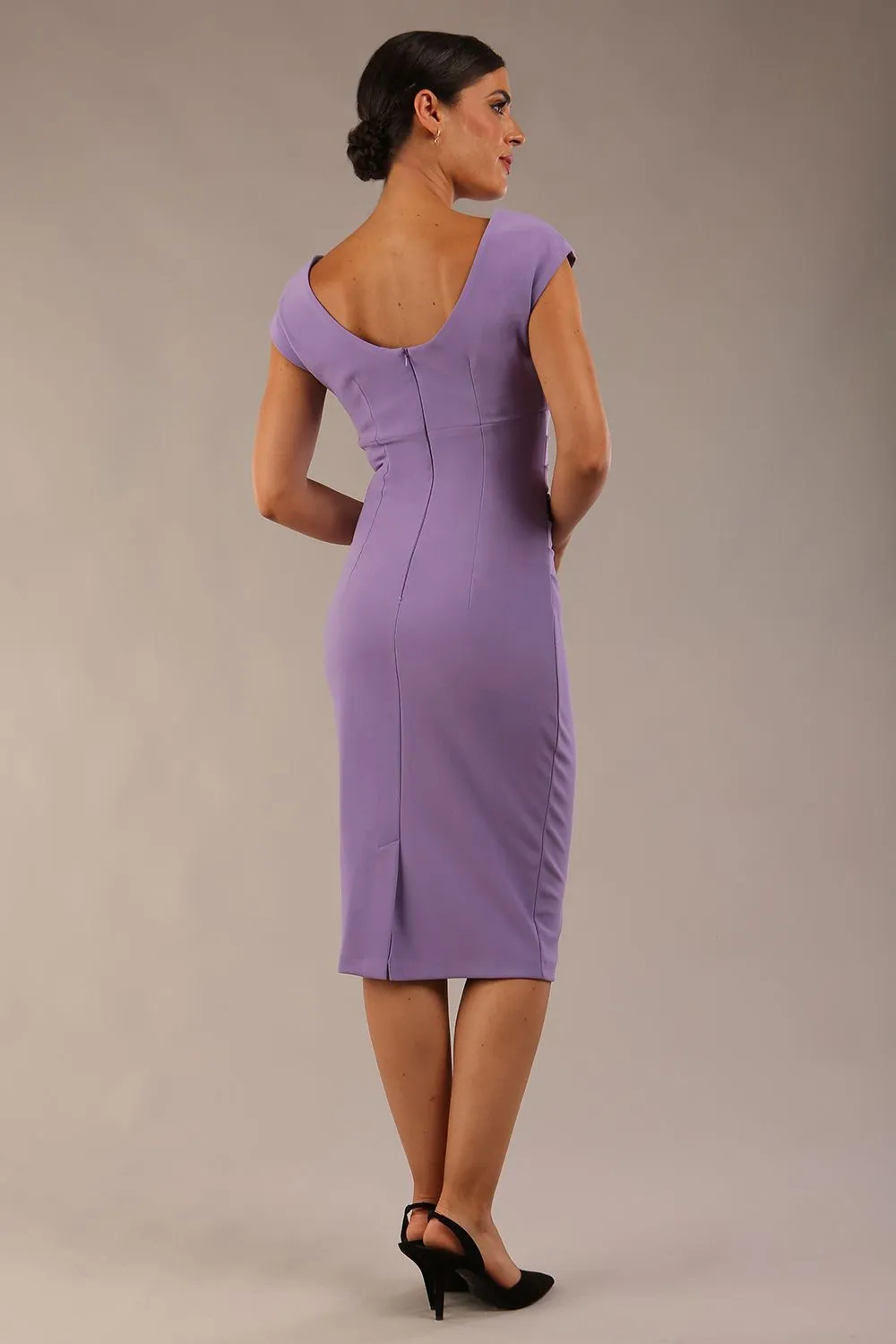 Polly Cap Sleeved Pencil Dress