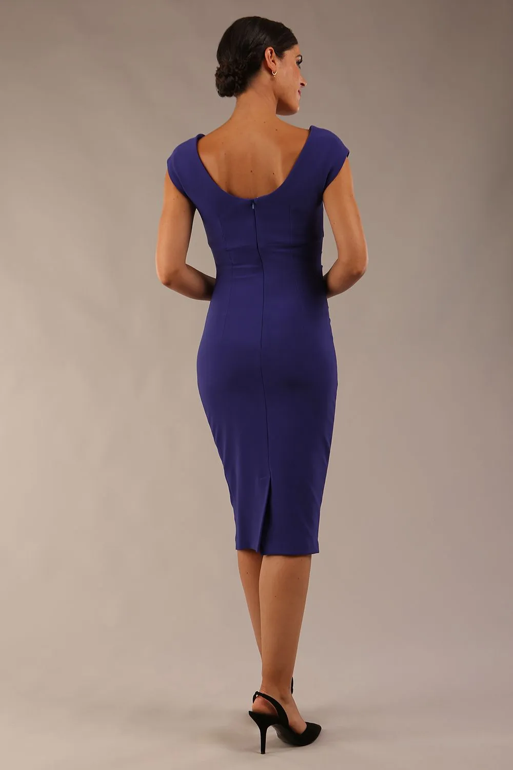 Polly Cap Sleeved Pencil Dress