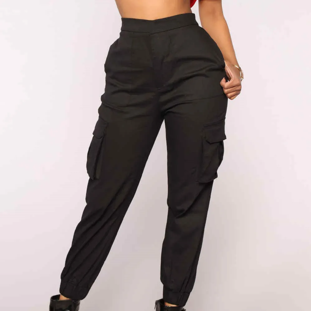 PoshPursuit High-Waist Cargo Jogger Pants