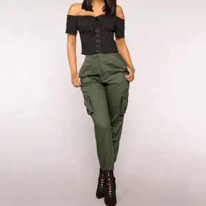 PoshPursuit High-Waist Cargo Jogger Pants