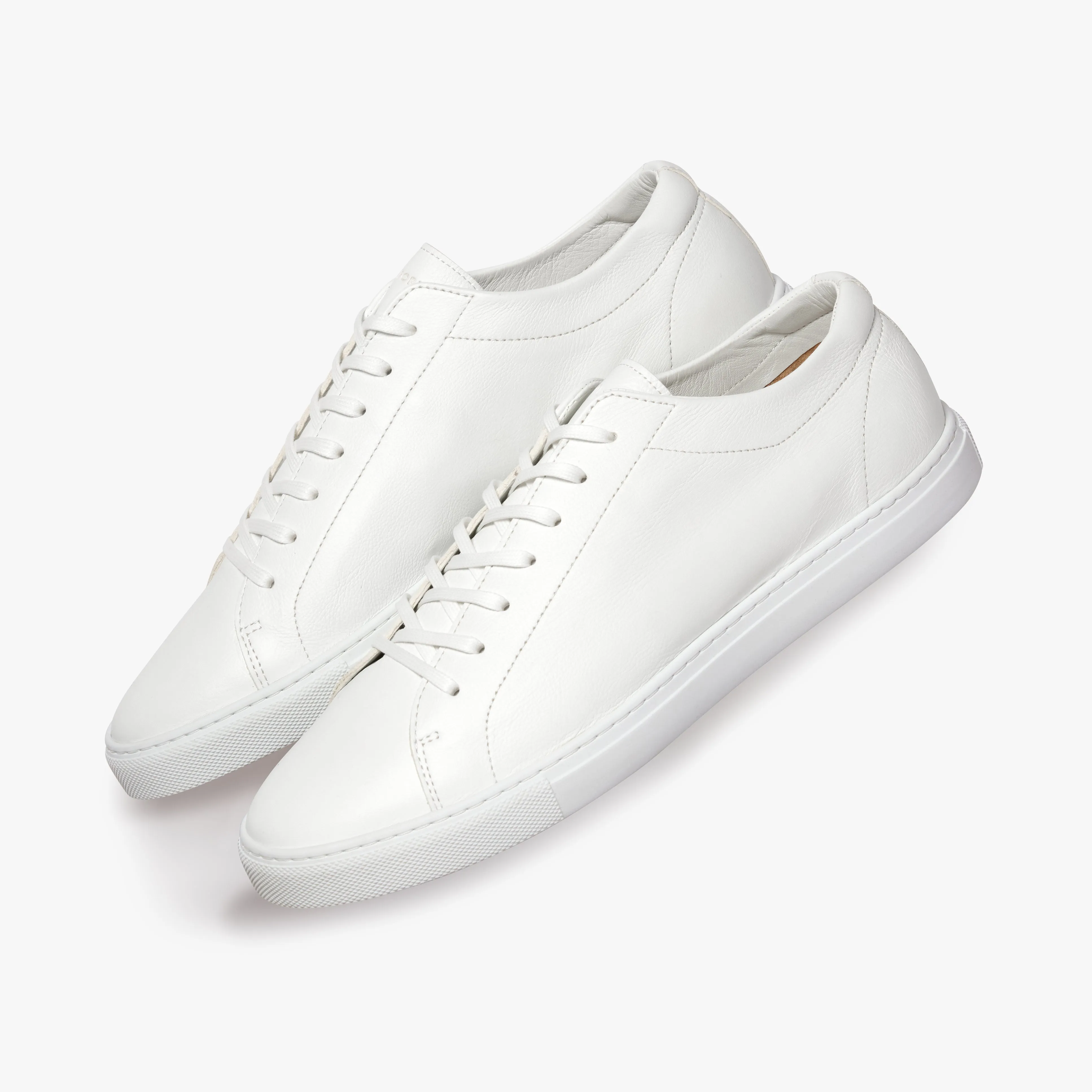 Relaxed Sneaker Triple White Leather Mens