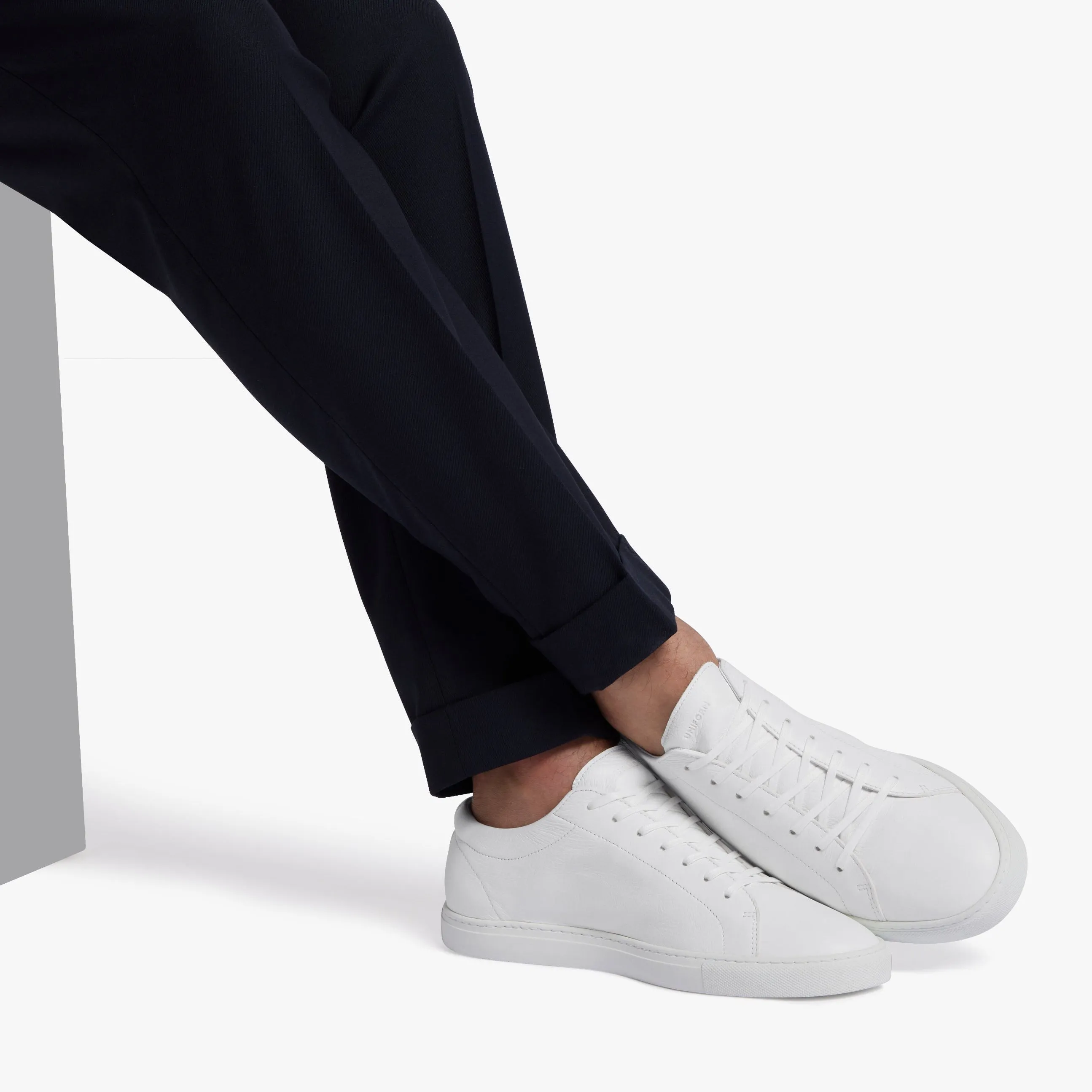 Relaxed Sneaker Triple White Leather Mens