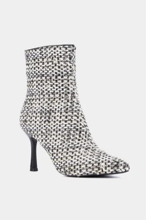 Ricki Fabric Pointy Ankle Boots