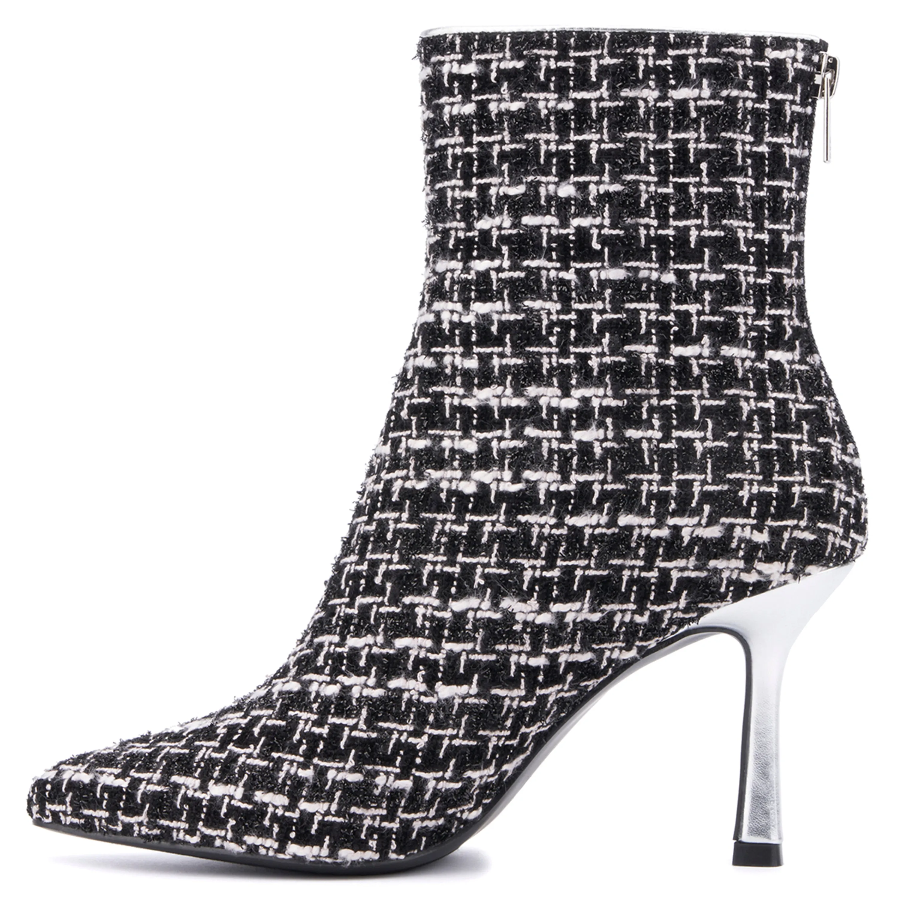 Ricki Fabric Pointy Ankle Boots